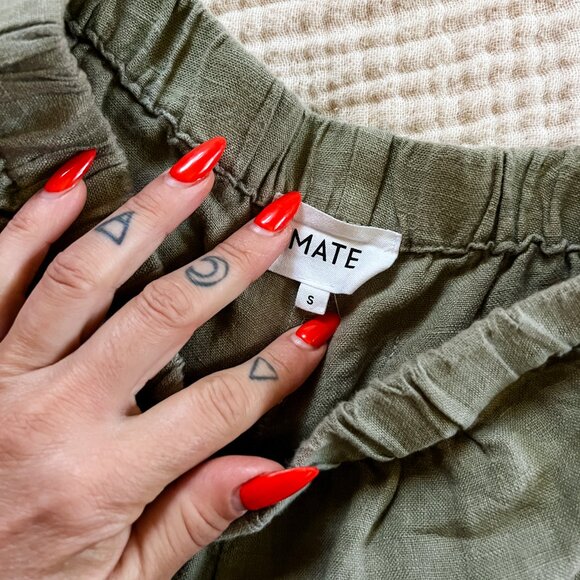 Mate the Label Linen Micro Shorts - Picture 2 of 3